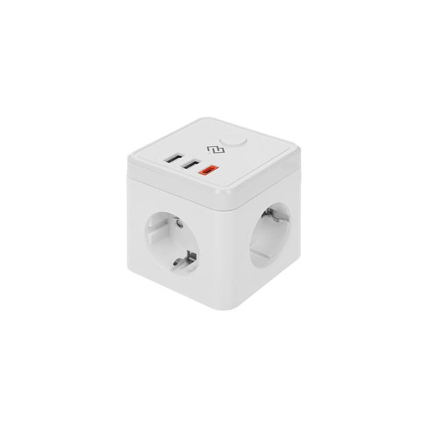 Умная розетка Digma DiPlug Cube 1 EU Wi-Fi белый [dpc13s] фото 1