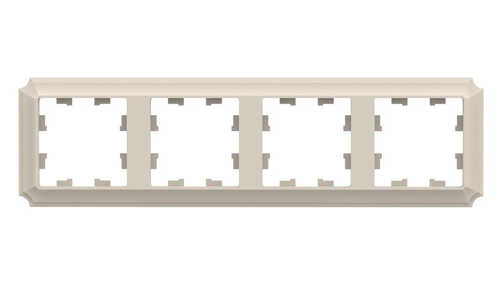 ATLASDESIGN ANTIQUE 4-постовая рамка, универсальная, БЕЖЕВЫЙ фото 1