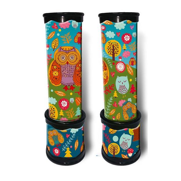 Игрушка детская Калейдоскоп с внутренними элементами «Совушки», 20×5,6 см, 42301, опт фото 1