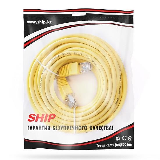 Патч Корд SHIP S4025YL1500-P Cat.5e FTP RJ-45 15 м Жёлтый Экранированный Пол. пакет фото 2