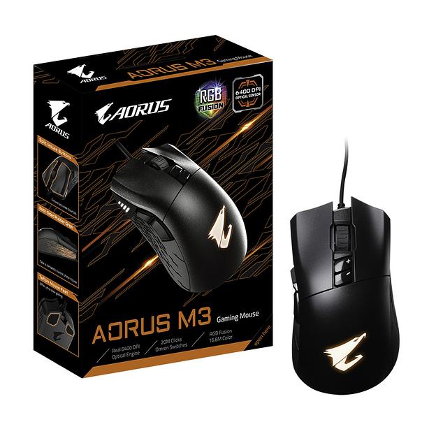 Компьютерная мышь Gigabyte GM-AORUS M3 Чёрная фото 3