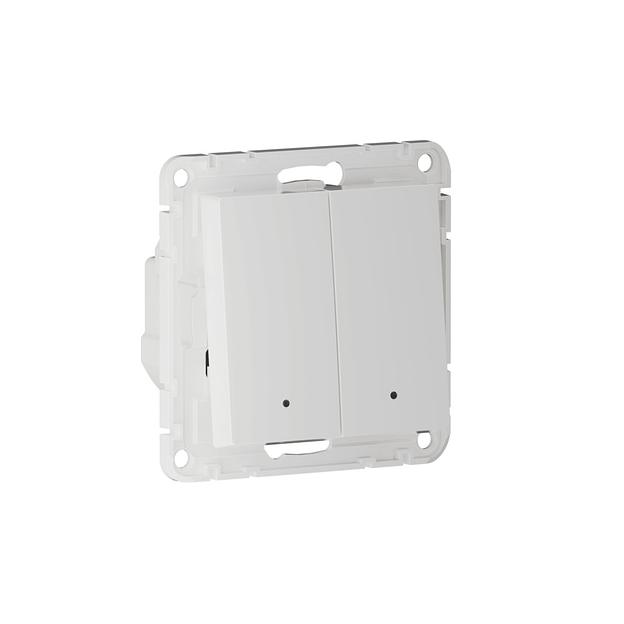 ATLASDESIGN SMART 2-кл. ВЫКЛЮЧАТЕЛЬ с подсв., Zigbee, сх.5, L+N, 10А, мех., БЕЛЫЙ фото 4