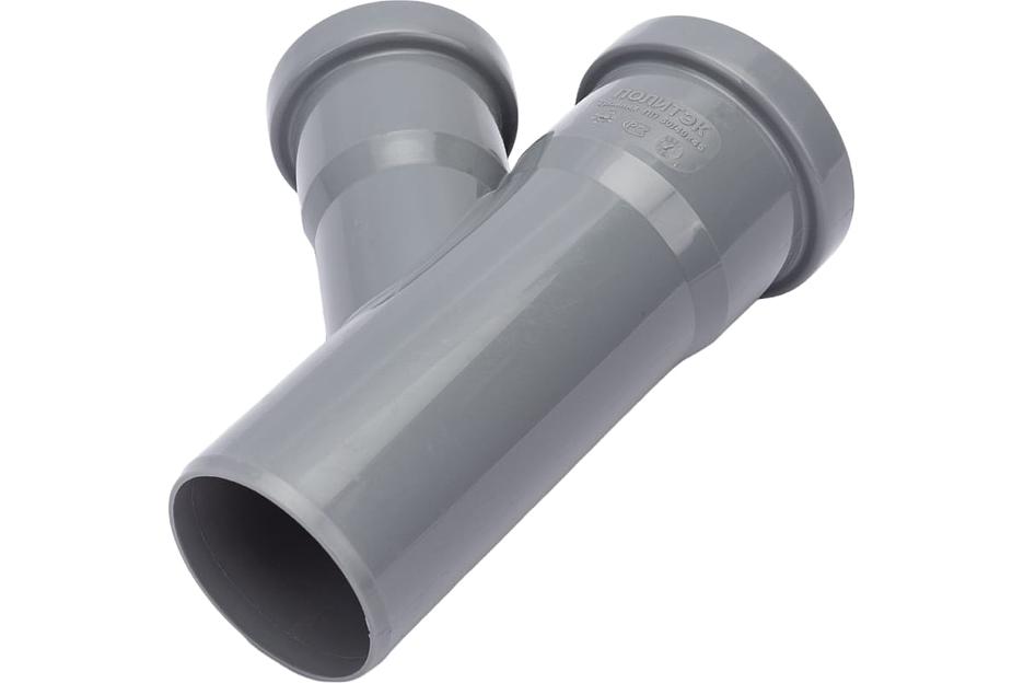 Тройник канализационный 45 град. 50 х 40 фото 5