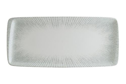 Блюдо прямоуг. 340*160 мм. Ирис Серый, форма Мув /1/12/ фото 1