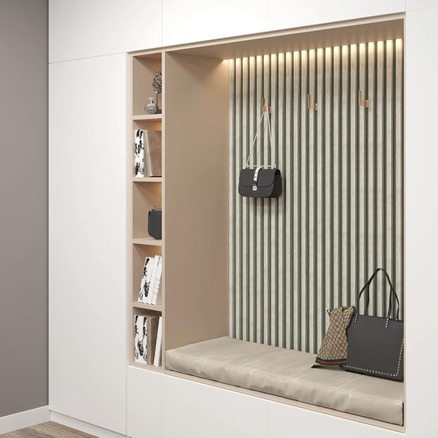 Интерьерная рейка МДФ STELLA «Милана Рекесс» Чикаго, 27х19х2680 мм (упаковка 8 шт) ОПТ фото 3