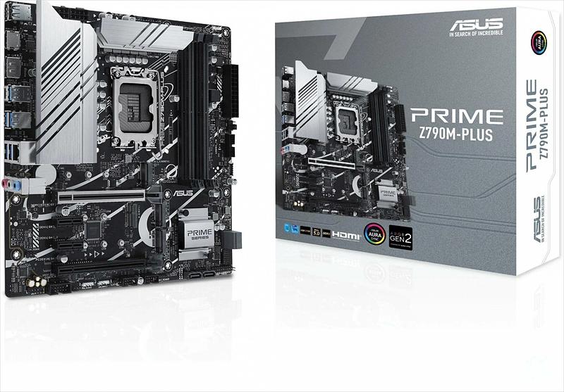 Материнская плата ASUS PRIME Z790M-PLUS, LGA1700, Z790, 4*DDR5, HDMI+DVI+DP, CrossFireX, SATA3 + RAID, Audio, Gb LAN, USB 3.2, USB 2.0, COM*1 header (w/o cable), mATX; 90MB1E70-M0EAY0 (PRIME Z790M-PLUS) фото 3