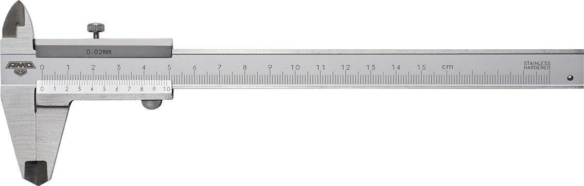 Штангенциркуль нониусный Amo SLM-150 серый пластиковый футляр (855542) фото 1