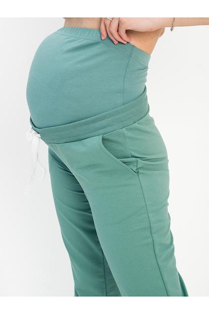 Брюки для беременных футер, оливковый Опт фото 1