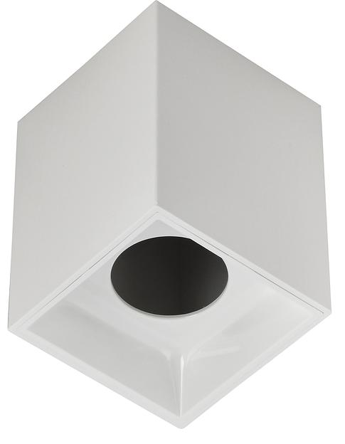 LIGHTING Светильник 4112 накладной потолочный под лампу GU10 белый пластик IEK фото 1