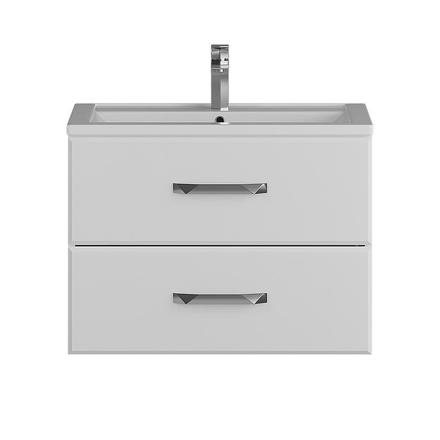 Тумба с раковиной для ванной Uperwood Foster 70 см, подвесная, белая фото 6