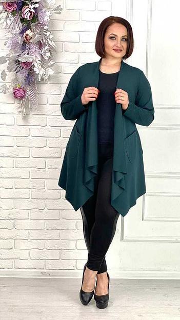 Кардиган однотонный без пуговиц, Опт фото 1