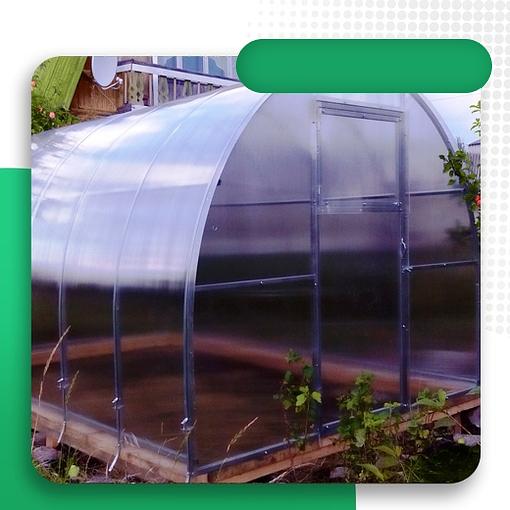 Теплица дачница 2.5×3 м, шаг 60 см фото 1