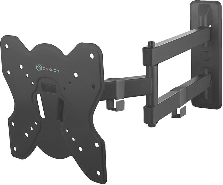 Кронштейн для телевизора Onkron M4S черный 17"-43" макс.35кг настенный поворот и наклон фото 1