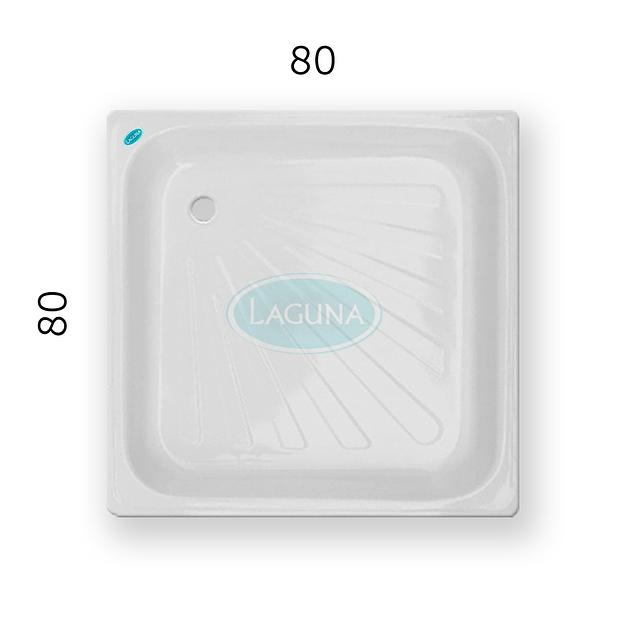 Поддон для душа "LAGUNA" 800х800 мм стальной эмалированный фото 1