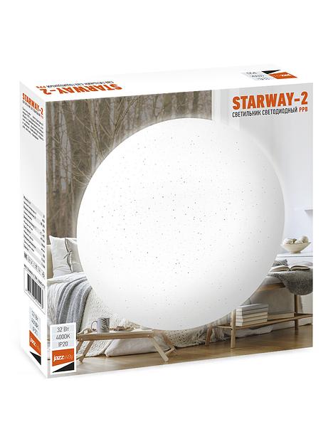 Светильник светодиодный ДБО-32w 4000К 2450Лм IP20 матовый Звездное небо Jazzway JazzWay 5025493 фото 4