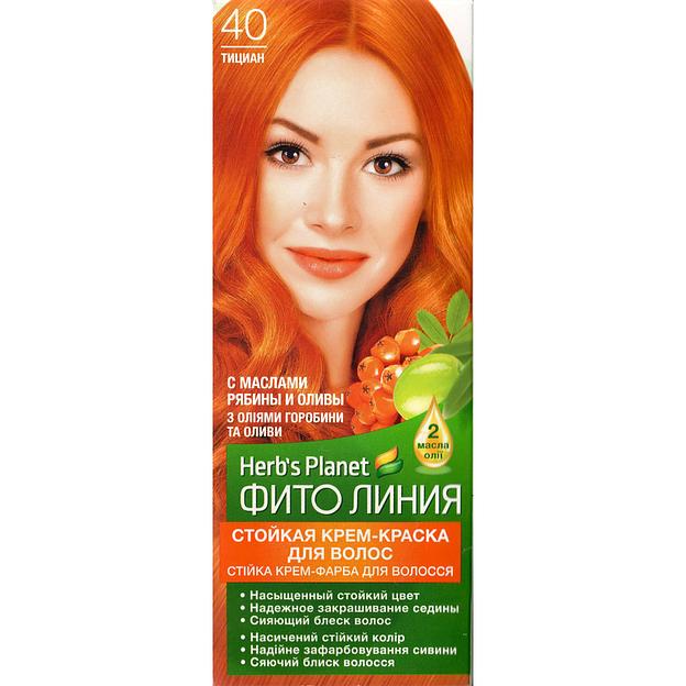 Фито линия herb's planet herb's planet стойкая крем-краска для волос тон 40 тициан фото 1