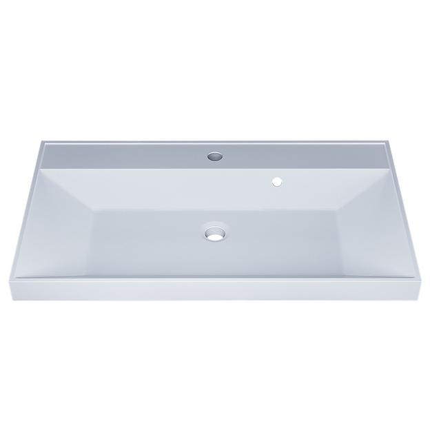Раковина для ванной полувстраиваемая Uperwood Classic 80 см, матовая, прямоугольная фото 4