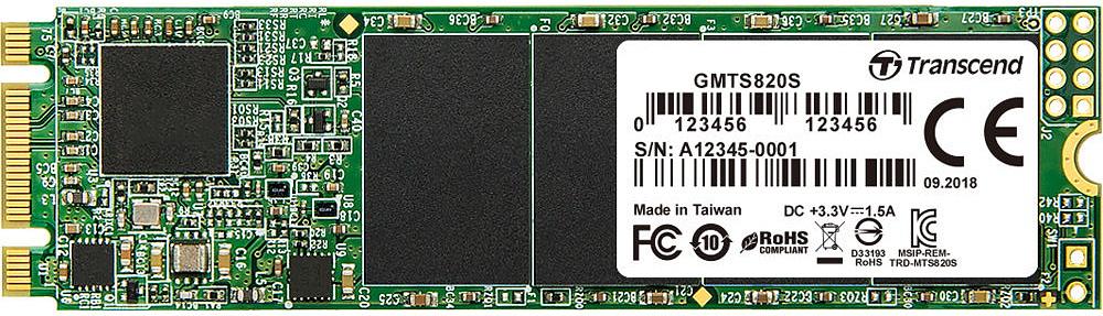 Накопитель SSD Transcend SATA III 480Gb TS480GMTS820S M.2 2280 фото 1