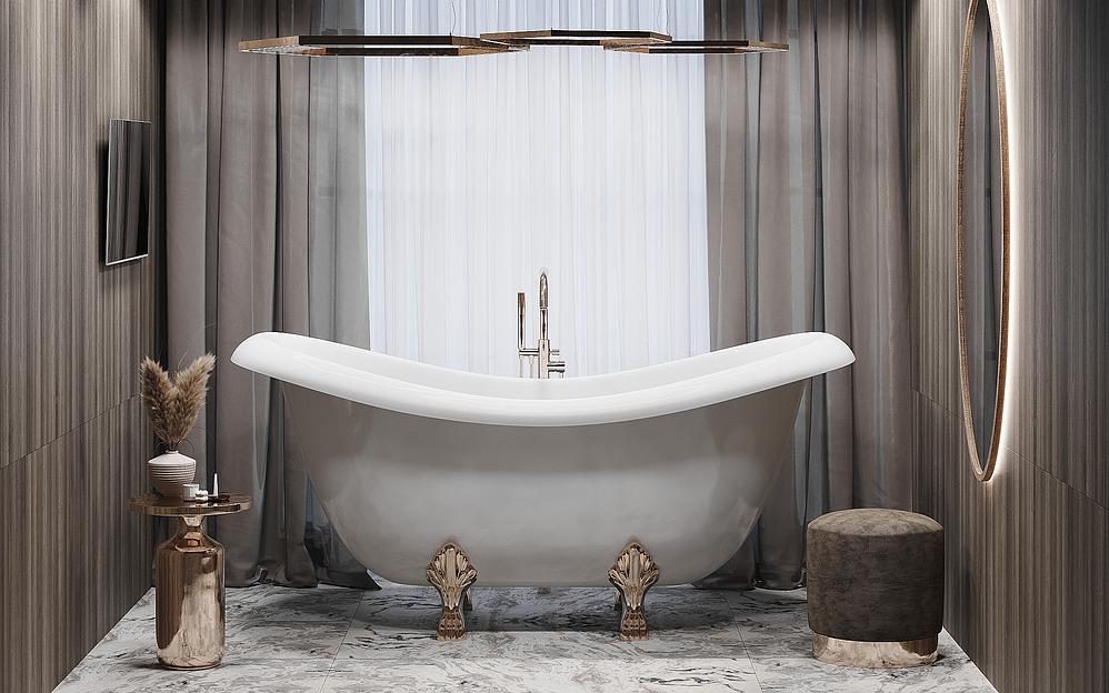 Ванна овальная отдельностоящая ESSE «RODOS» ОПТ фото 2