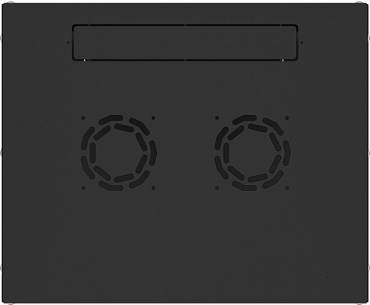 Шкаф коммутационный NTSS Lime (NTSS-WL9U5560GS-BL) настенный 9U 550x600мм пер.дв.стекл несъемн.бок.пан. 30кг черный 15кг фото 4