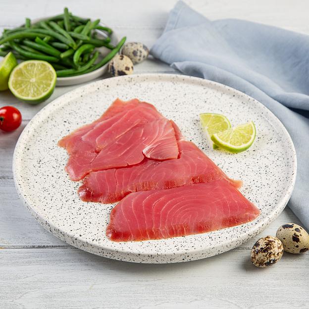 Нарезка-слайсы из тунца, подкопченные, 200 гр. фото 8