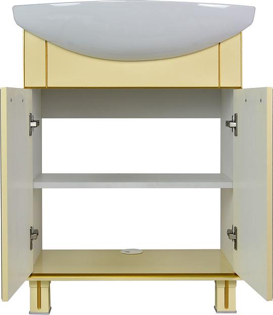 Тумба Аттика 75 DORATIZ 9912.316, бежевая патина золото, под умывальник фото 3