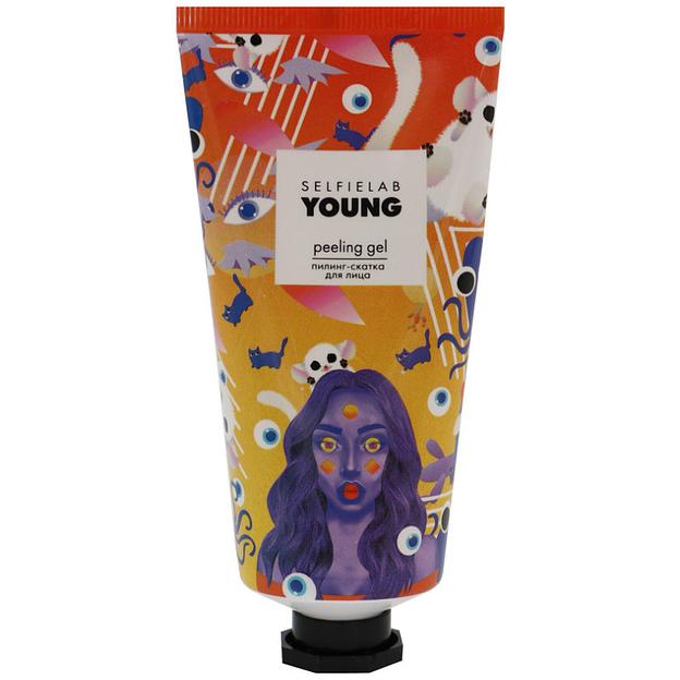 Selfielab young пилинг-скатка для лица с экстрактомактомактами ананаса клубники и лимона 50 мл. фото 1