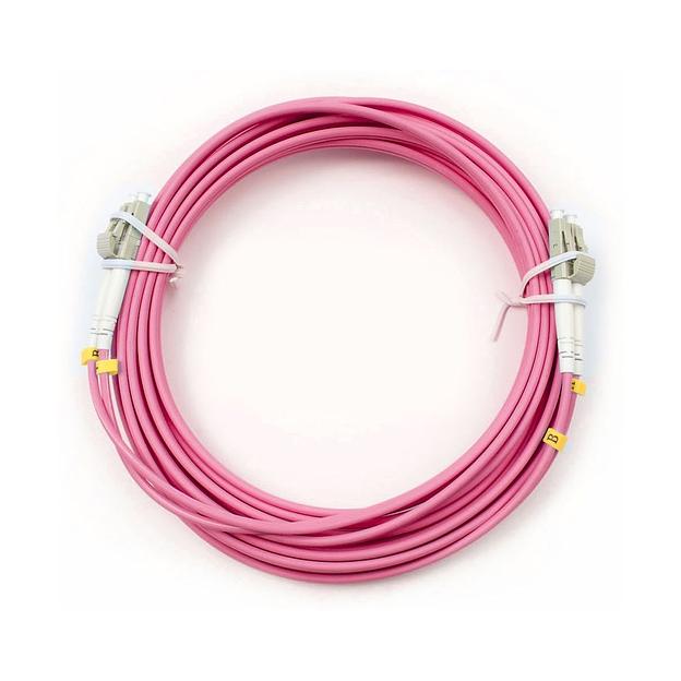 Cabeus FOP-50-OM4-LC-LC-5m Шнур оптический duplex LC-LC 50/125 mm OM4 5м LSZH (FOP-50-OM4-LC-LC-5m) фото 1