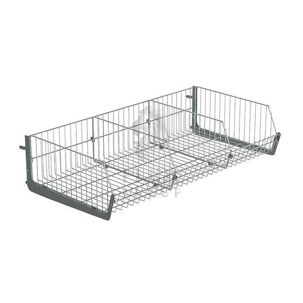 Корзина сетчатая навесная 1330х600 мм h 300 мм RAL фото 1