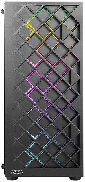 Корпус Azza SPECTRA черный без БП ATX 1x120mm 2xUSB2.0 1xUSB3.0 audio bott PSU фото 2