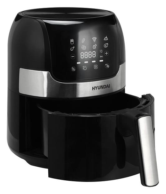 Аэрогриль Hyundai HYF-3555 1500Вт черный/серебристый фото 2