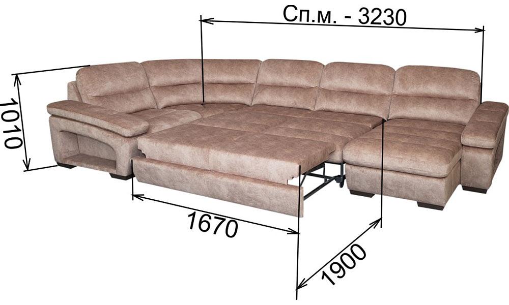 Диван-кровать угловой «Идель 135» ОПТ фото 3