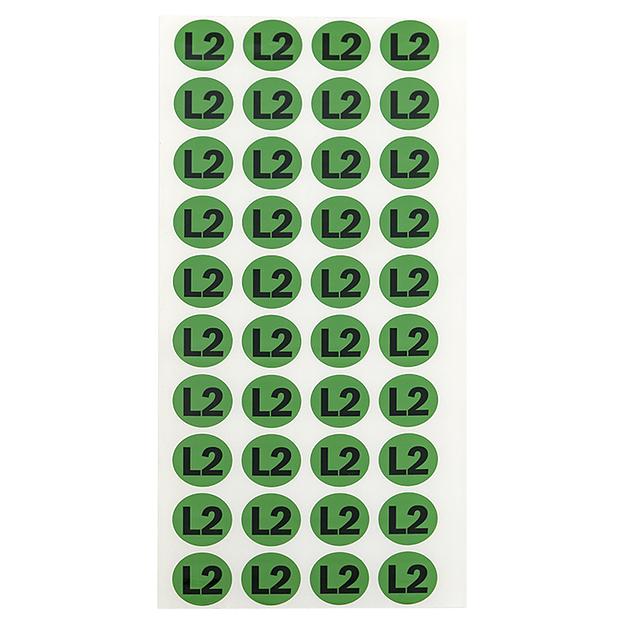 Наклейка "L2" d20мм PROxima EKF an-2-15-1 фото 3