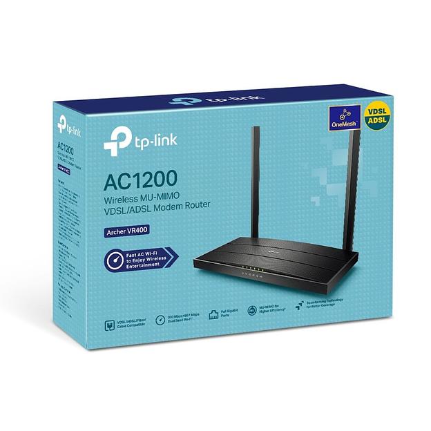 Роутер беспроводной TP-Link Archer VR400 AC1200 10/100/1000BASE-TX/VDSL/ADSL фото 4
