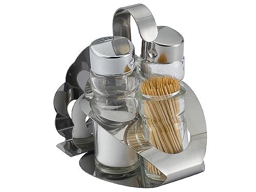 Набор для специй 2 пр.+ салфетница, стаканчик для зубочисток Спайс /1/12/72/ фото 1