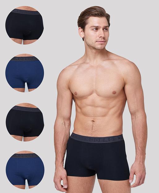 Трусы мужские боксеры Rogers 80378 MIX2, набор 4 шт, опт фото 1