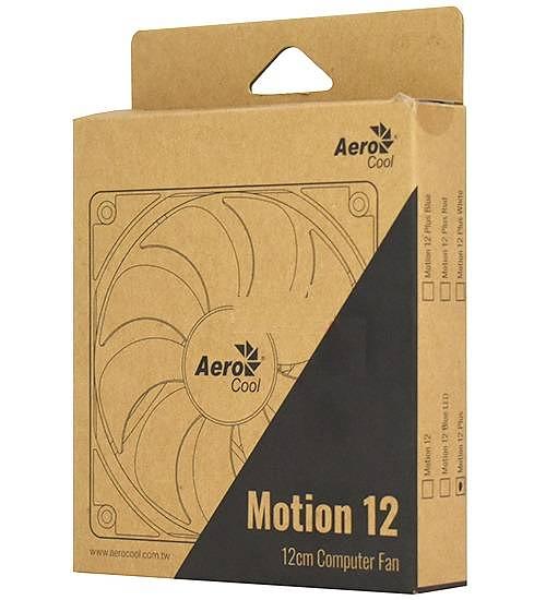Вентилятор Aerocool Motion 12 Plus (120мм, 22dB, 1200rpm, 3 pin+Molex) RTL фото 3