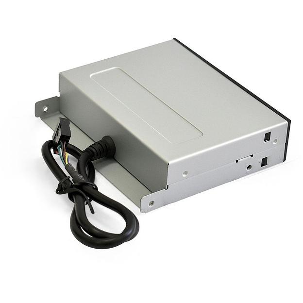 Exegate EX283581RUS Картридер USB2.0 ExeGate 3.5", мультиформатный: CF/SD/MMC/MS/MS Duo/MS pro/T flash, черный, металл фото 3