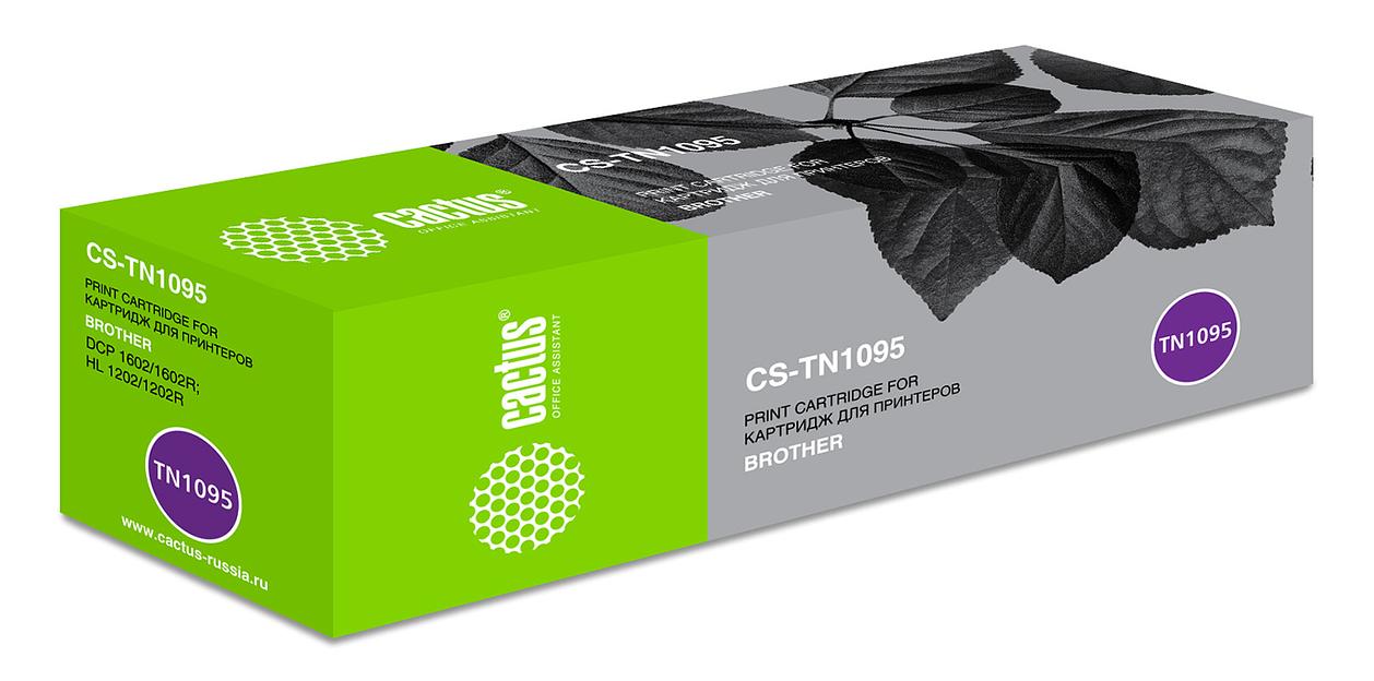 Картридж лазерный Cactus CS-TN1095 TN-1095 черный (1500стр.) для Brother DCP 1602/1602R фото 1