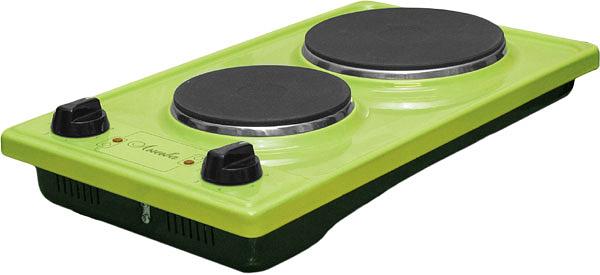 Плита Электрическая Лысьва ЭПБ 22 зеленый эмаль (настольная) фото 1