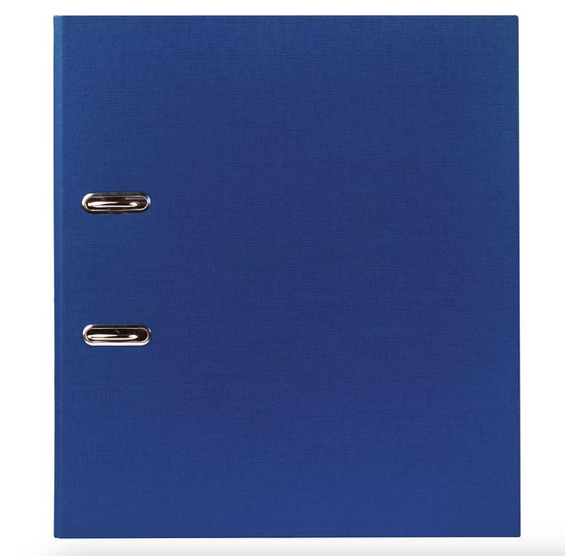 Папка-регистратор BRAUBERG с покрытием из ПВХ, 50 мм, синяя (удвоенный срок службы), опт фото 2