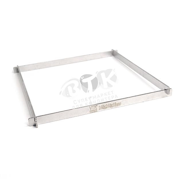 Рамка для конфет и шоколада 240х240х15 мм нержавеющая сталь фото 1