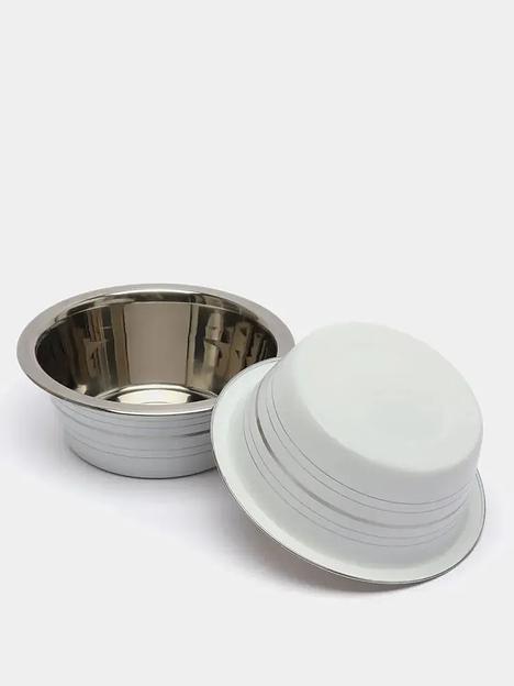 Подставка с мисками универсальная «Double Diner» 2×0,75 л, белый ОПТ фото 3