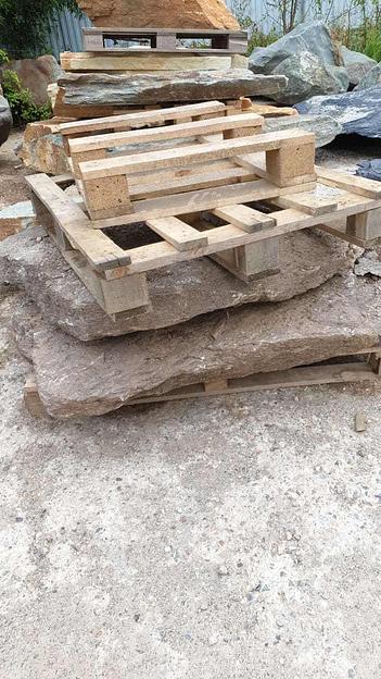 Ступени сланец Серебро /тн (800х1500, 150-300 мм) фото 1