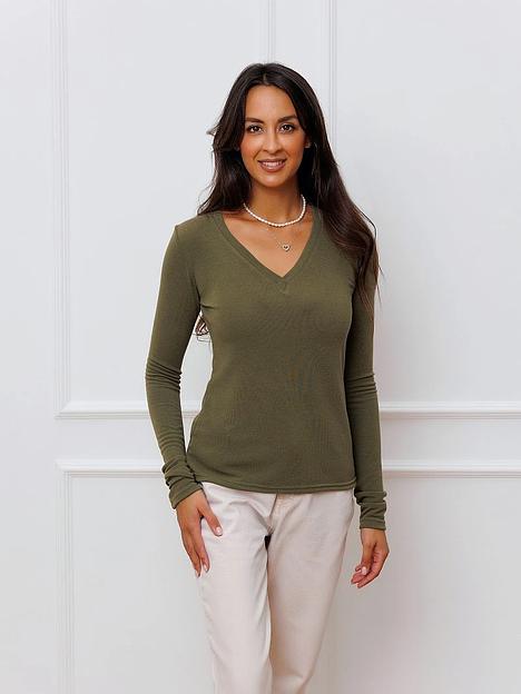 Лонгслив женский, хаки, Опт фото 1