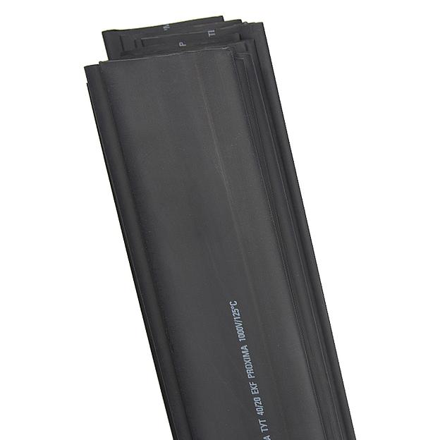 Трубка термоусадочная ТУТ 40/20 черн. (уп.25шт) PROxima EKF tut-40-b-1m фото 1