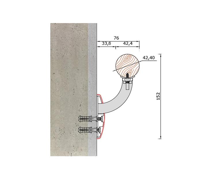 Поручень Arfen «WG42-3» ОПТ фото 4