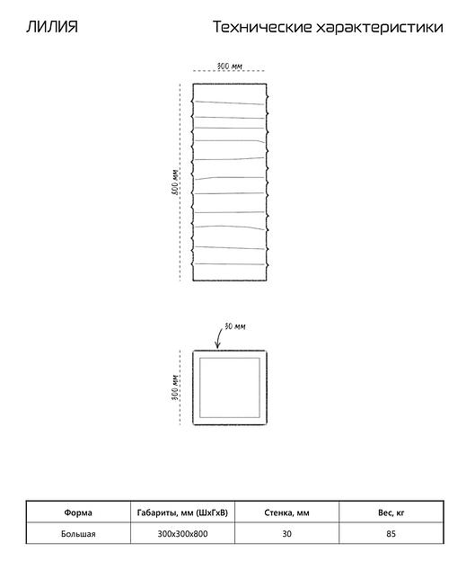 Цветочный вазон СтаркБет «Лилия» 30 л ОПТ фото 2