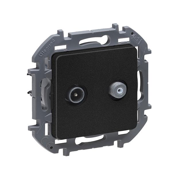 Розетка TV/SAT "звезда" Legrand Inspiria 673883 антрацит 673883 фото 1