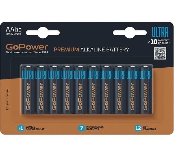 Батарейка GoPower ULTRA LR6 AA 00-00026395 фото 1